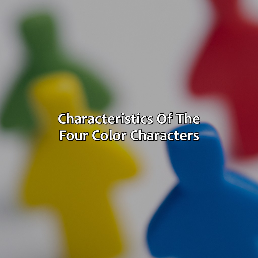 Characteristics Of The Four Color Characters  - What Color Character Am I, 