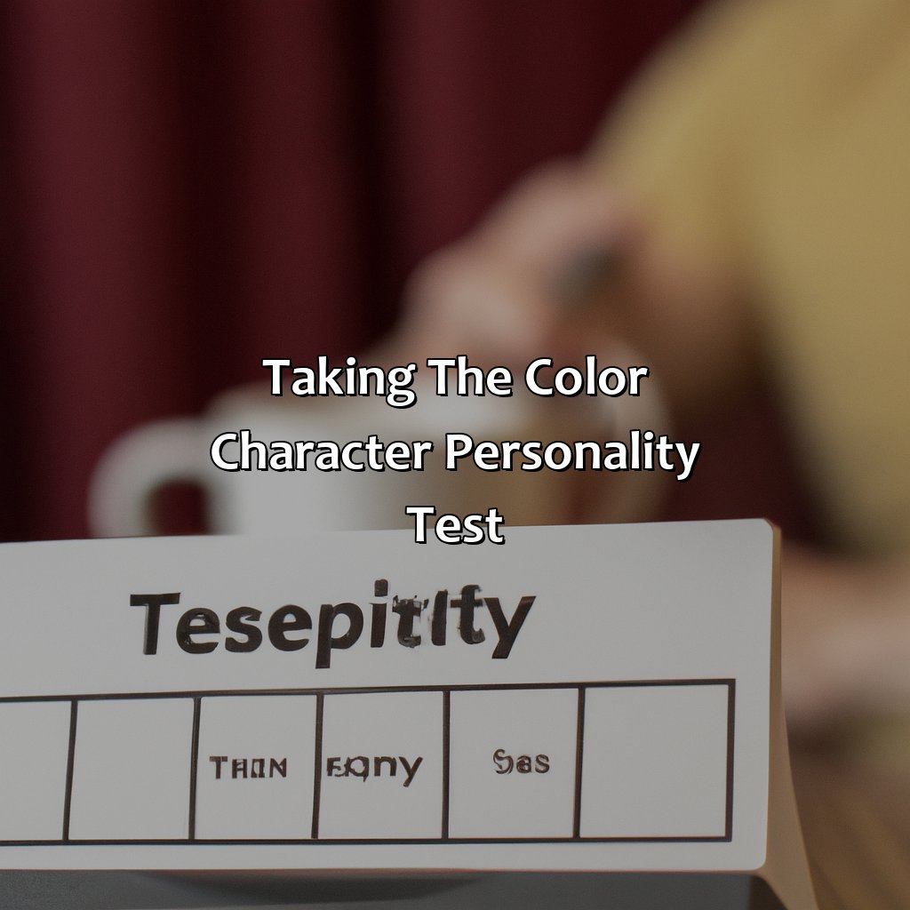 Taking The Color Character Personality Test  - What Color Character Am I, 