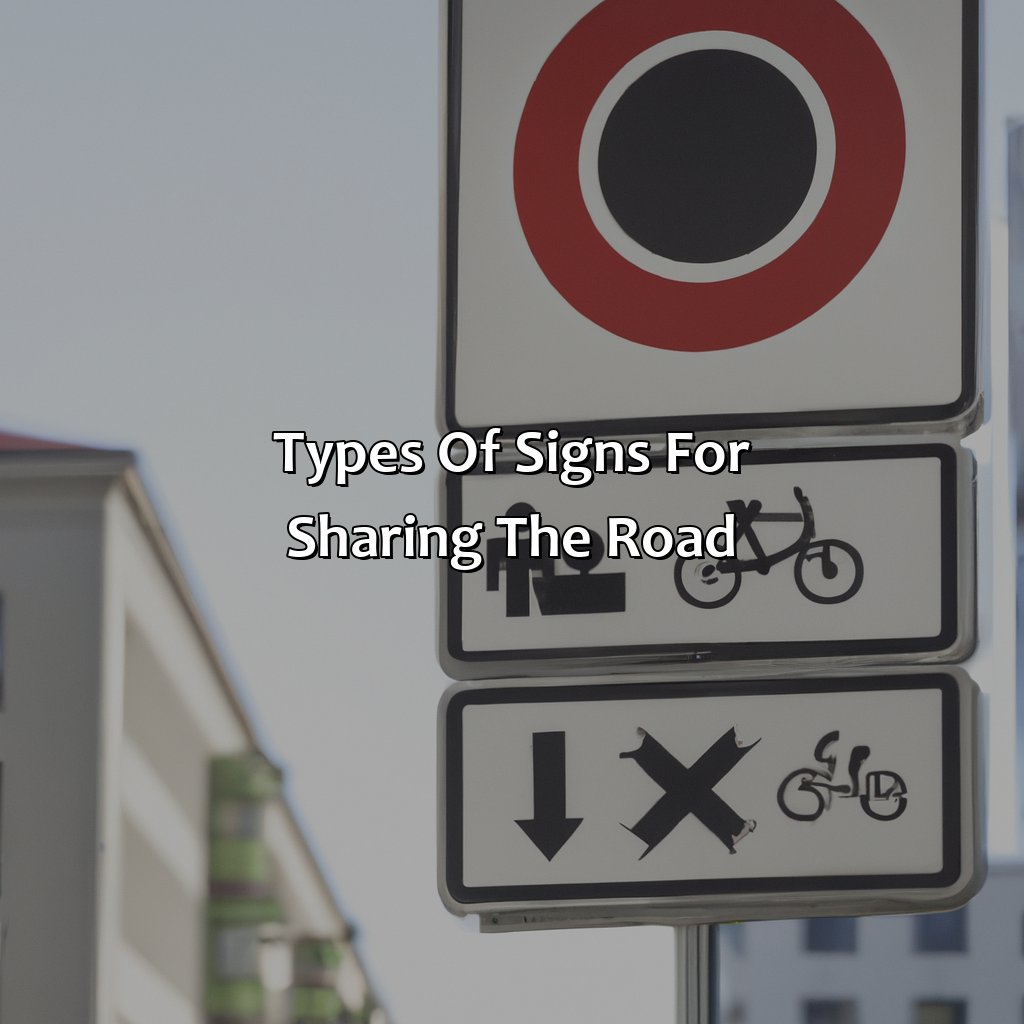 Types Of Signs For Sharing The Road  - What Color (Colors) Sign Are Used To Indicate Sharing The Road With Pedestrians And Bicylists, 