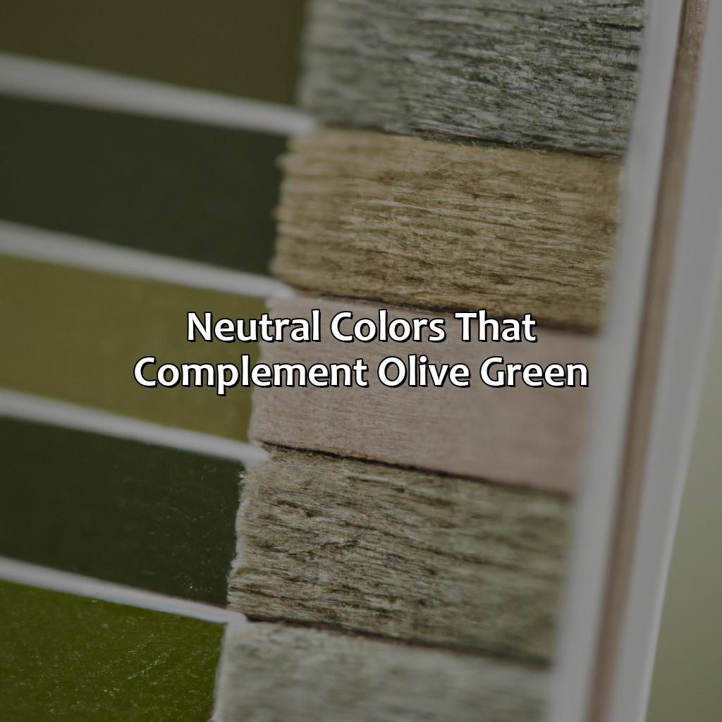 Neutral Colors That Complement Olive Green  - What Color Compliments Olive Green, 