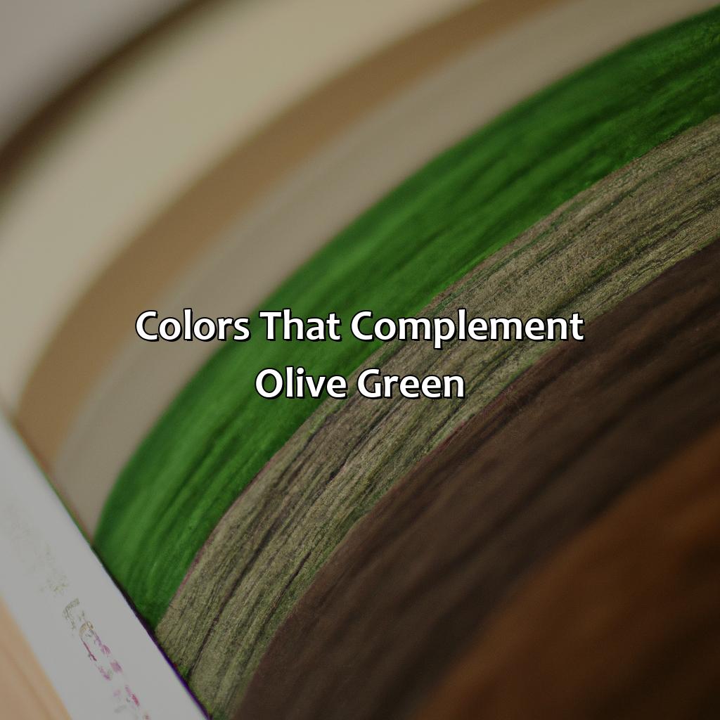 Colors That Complement Olive Green  - What Color Compliments Olive Green, 
