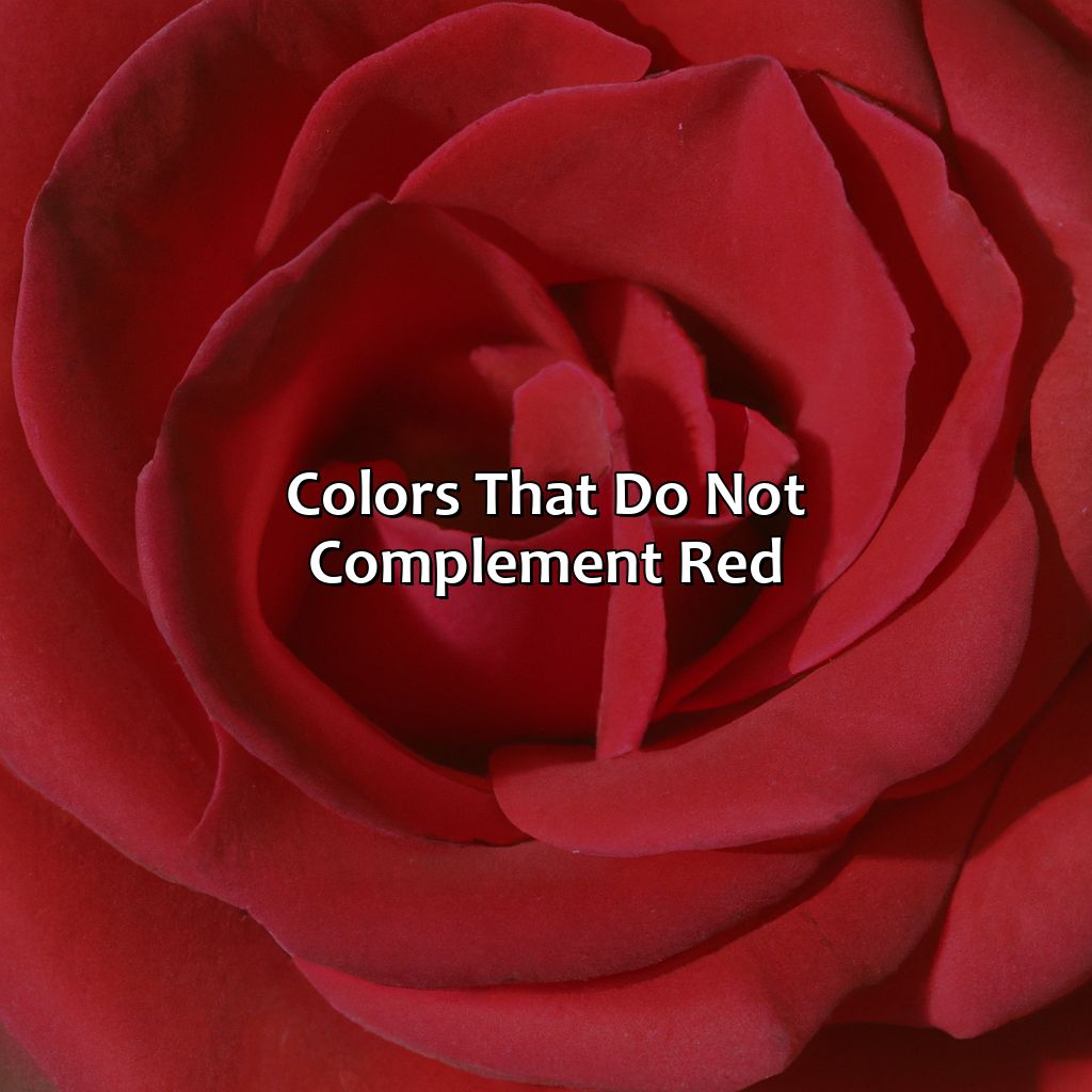 Colors That Do Not Complement Red  - What Color Compliments Red, 
