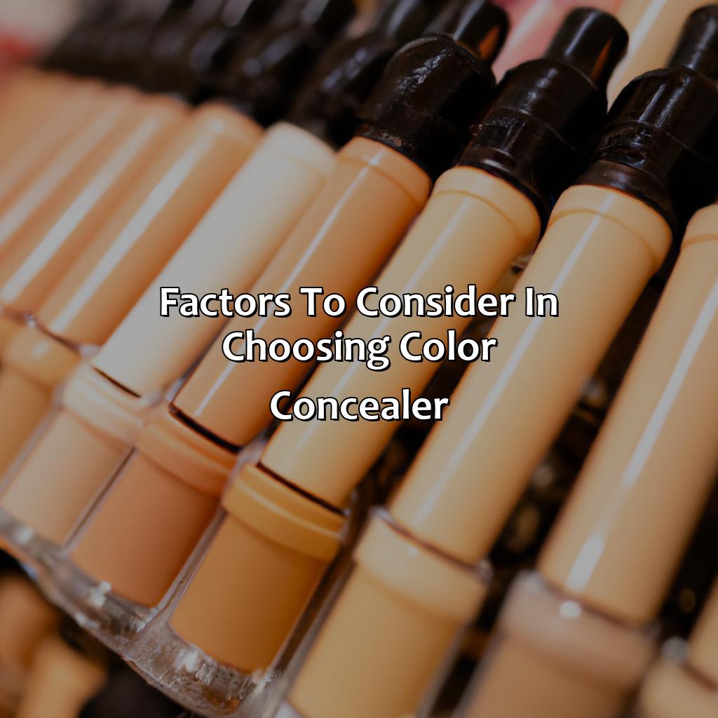 Factors To Consider In Choosing Color Concealer  - What Color Concealer, 