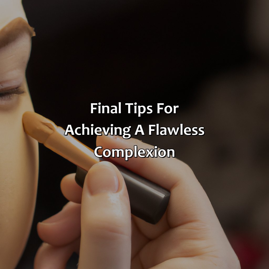 Final Tips For Achieving A Flawless Complexion  - What Color Concealer For Dark Spots, 