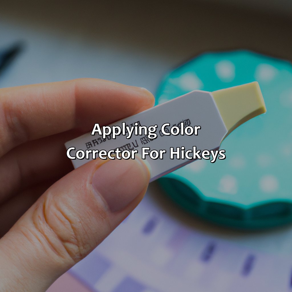 Applying Color Corrector For Hickeys  - What Color Corrector For Hickeys, 