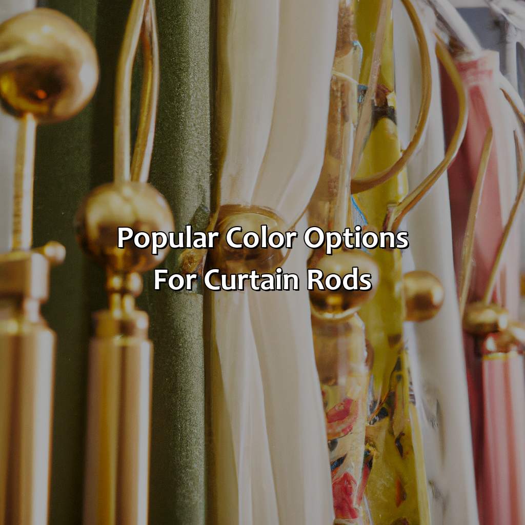 Popular Color Options For Curtain Rods  - What Color Curtain Rods, 