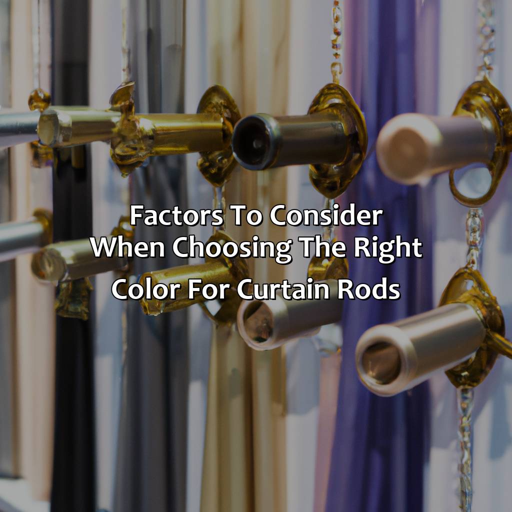Factors To Consider When Choosing The Right Color For Curtain Rods  - What Color Curtain Rods, 