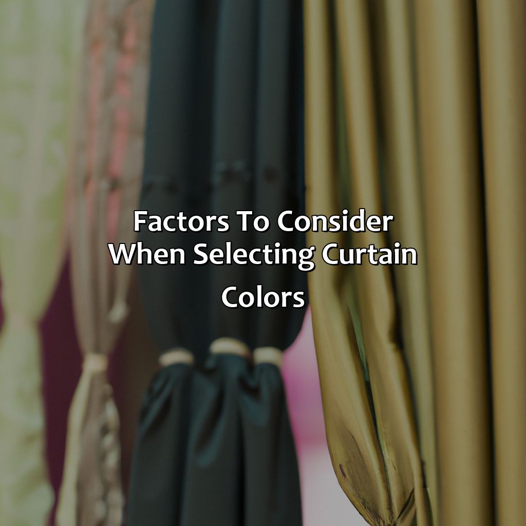 Factors To Consider When Selecting Curtain Colors  - What Color Curtains, 