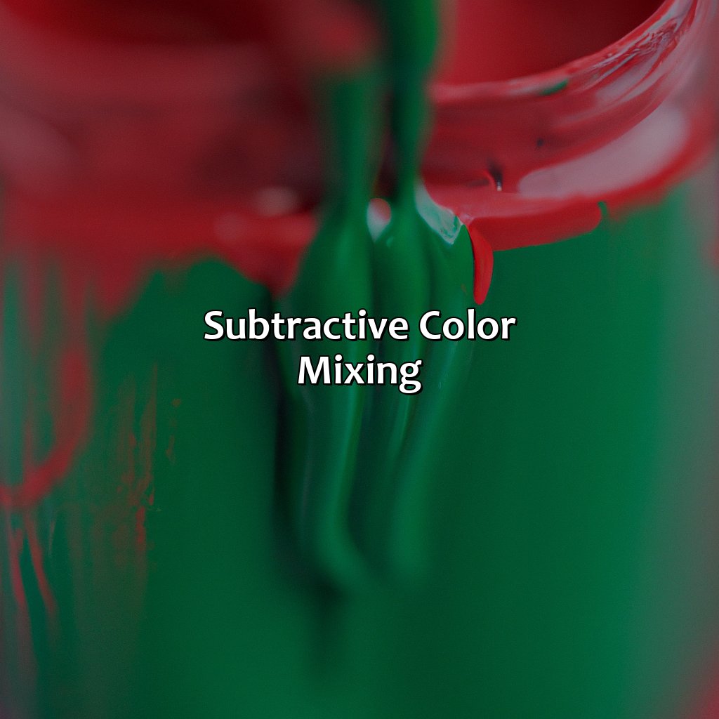 Subtractive Color Mixing  - What Color Do Green And Red Make, 