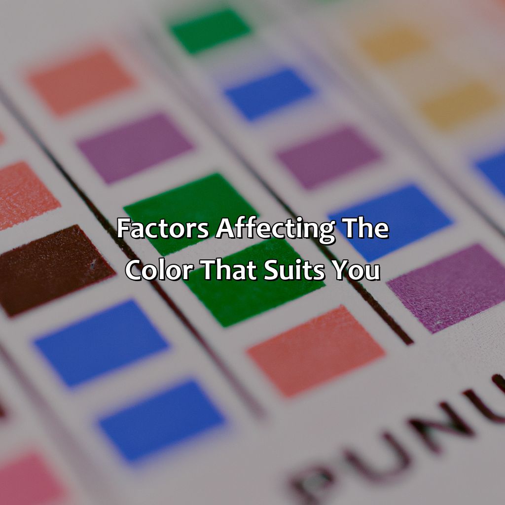 Factors Affecting The Color That Suits You  - What Color Do I Look Best In Quiz, 
