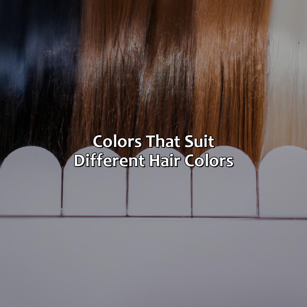 Colors That Suit Different Hair Colors  - What Color Do I Look Best In Quiz, 