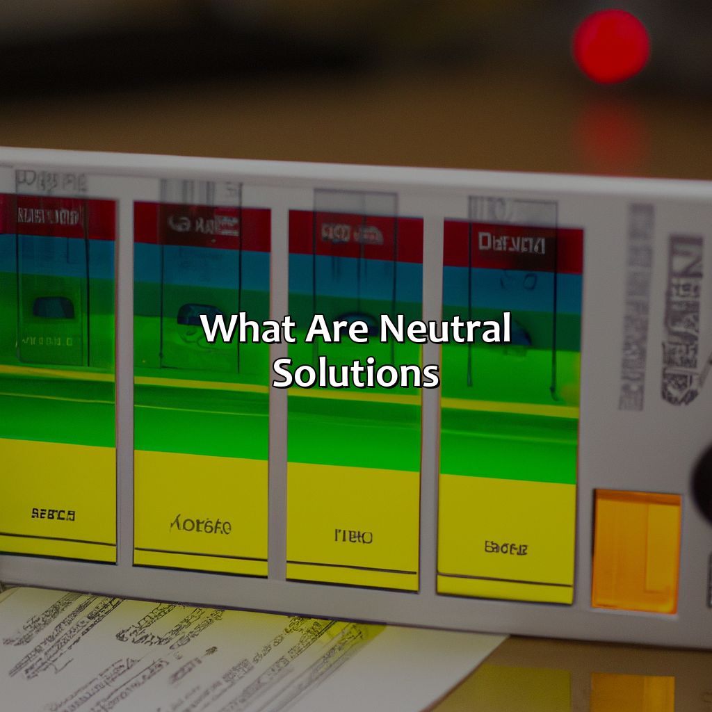 What Are Neutral Solutions?  - What Color Do Neutral Solutions Turn The Universal Indicator, 