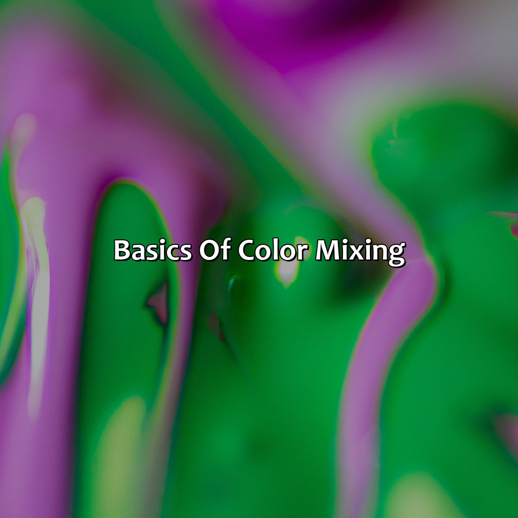 Basics Of Color Mixing  - What Color Do Purple And Green Make, 