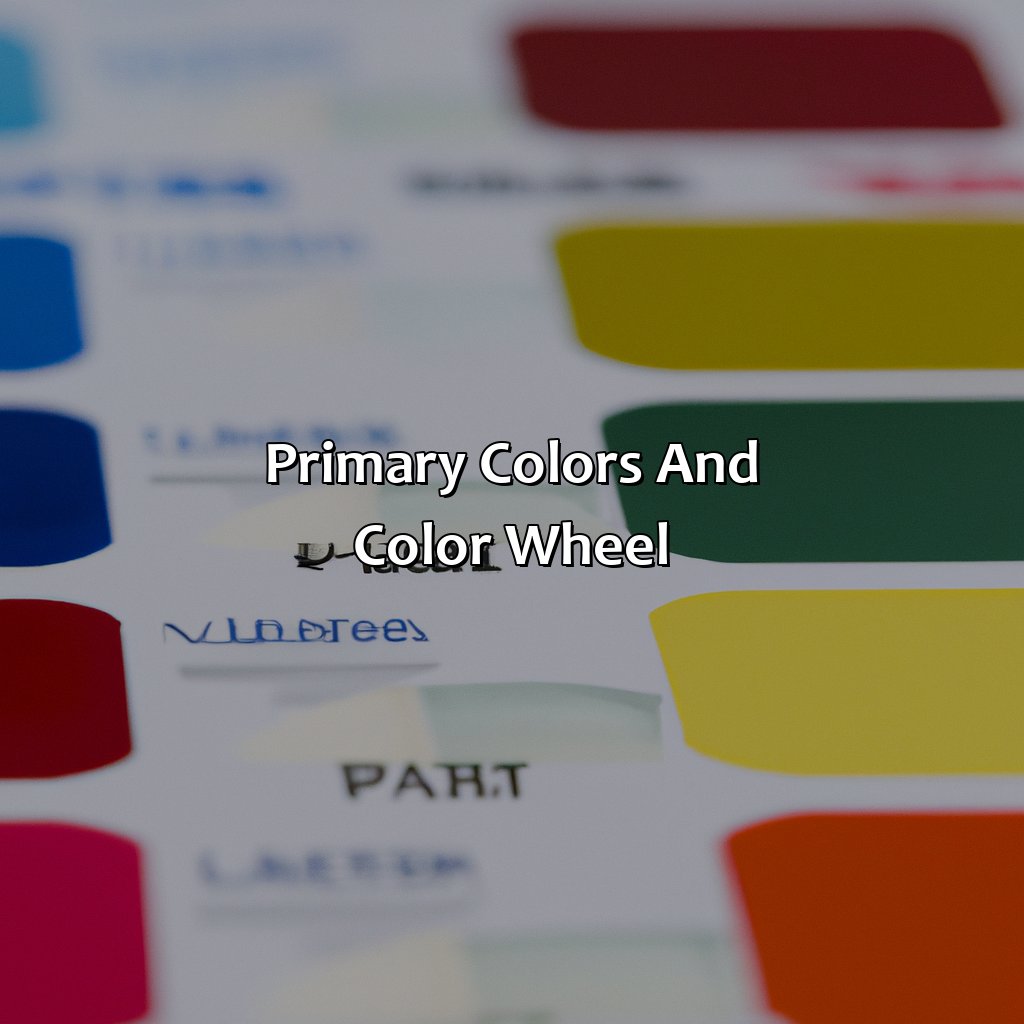 Primary Colors And Color Wheel  - What Color Do Red And Blue Make, 