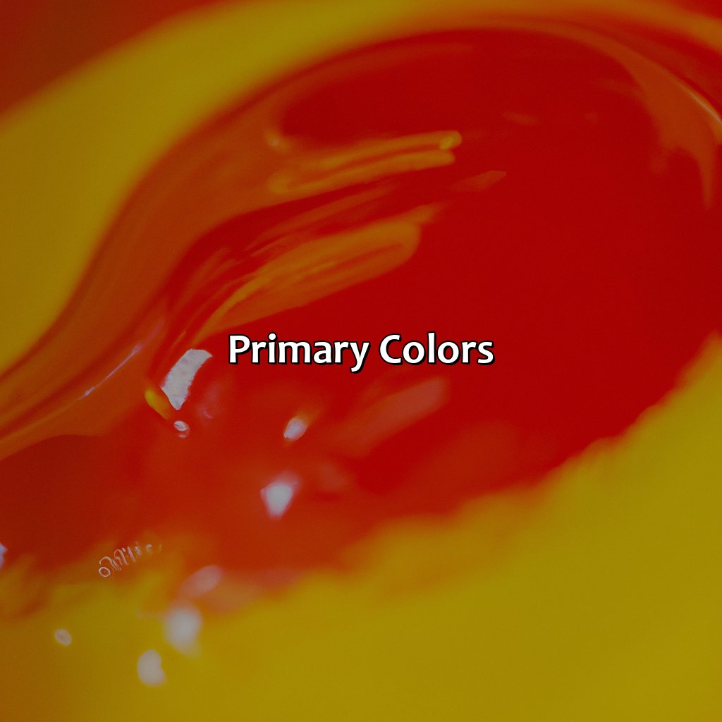Primary Colors  - What Color Do You Get When You Mix Red And Yellow, 