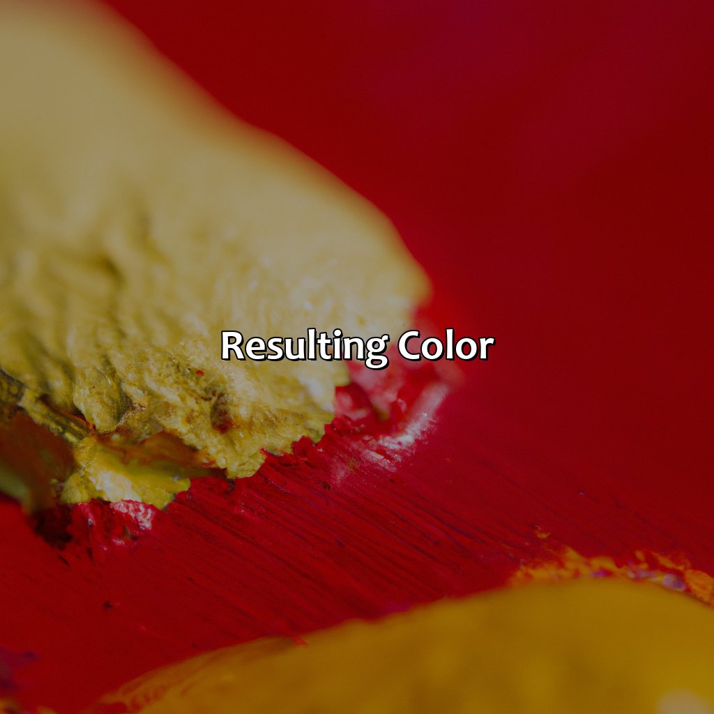 Resulting Color  - What Color Do You Get When You Mix Red And Yellow, 