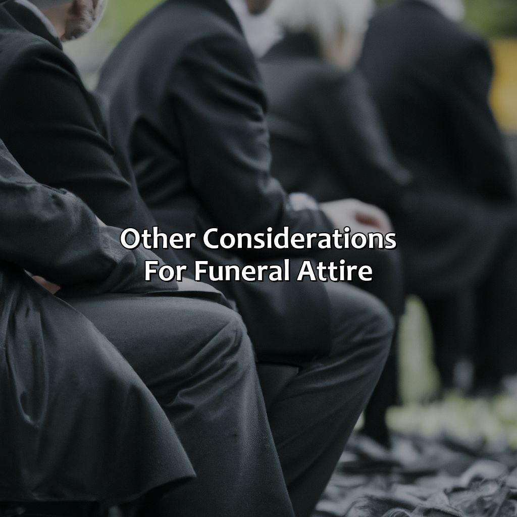 Other Considerations For Funeral Attire  - What Color Do You Wear To A Funeral, 