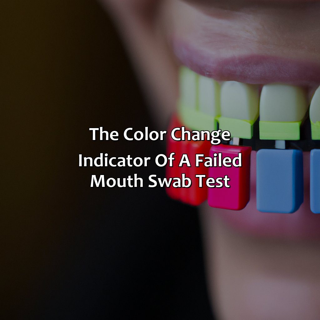 The Color Change Indicator Of A Failed Mouth Swab Test  - What Color Does A Mouth Swab Turn If You Fail, 