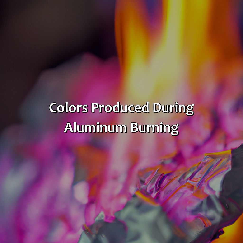 Colors Produced During Aluminum Burning  - What Color Does Aluminum Burn, 