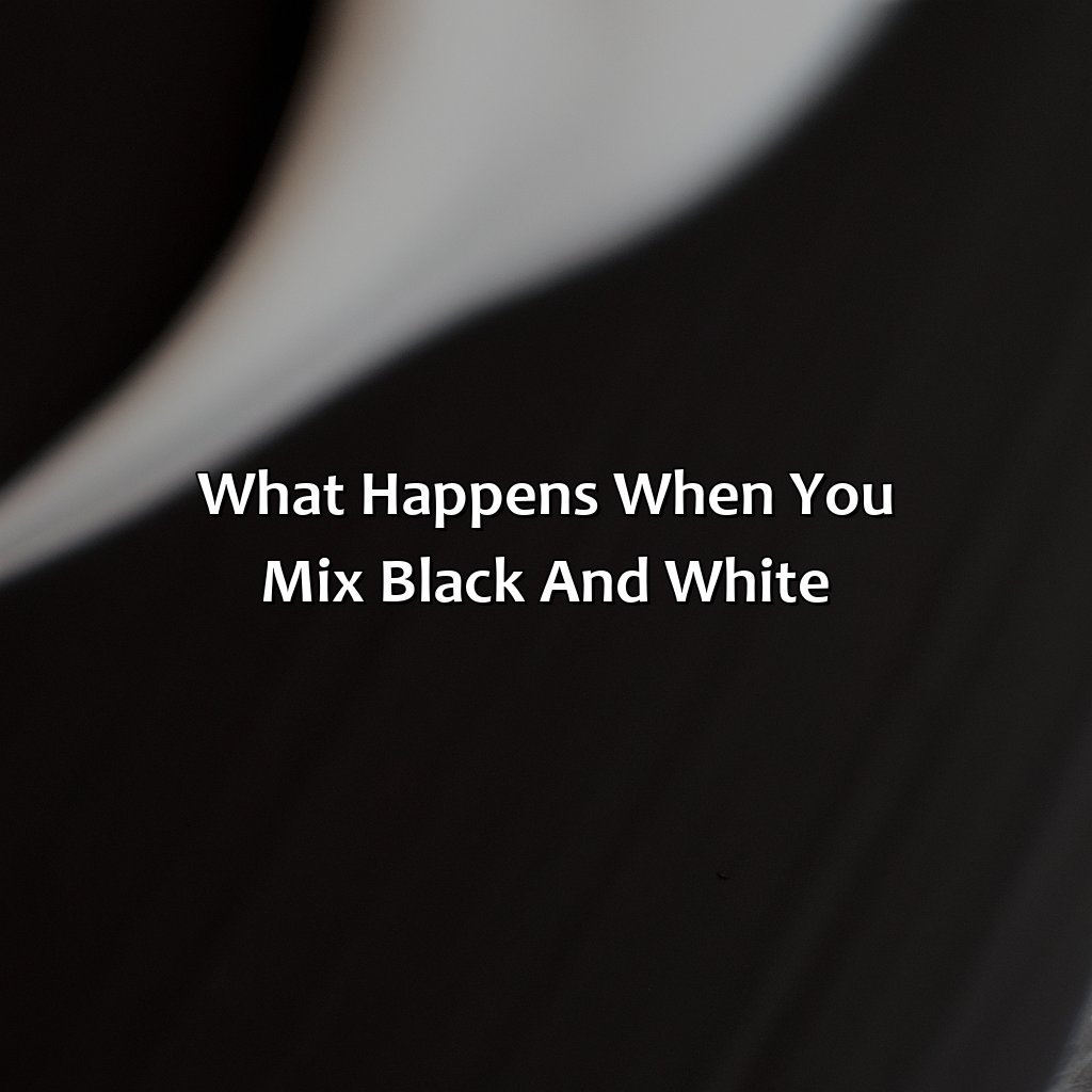 What Happens When You Mix Black And White?  - What Color Does Black And White Make, 