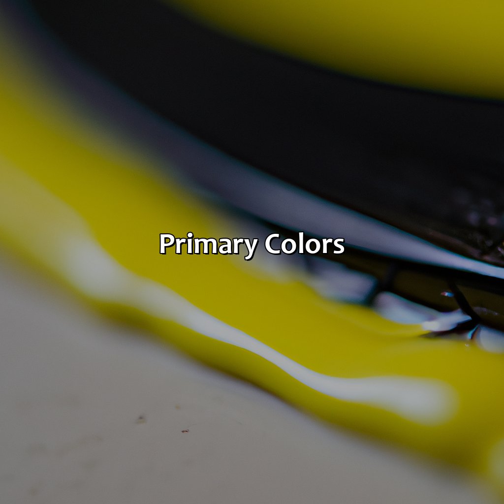 Primary Colors  - What Color Does Black And Yellow Make, 