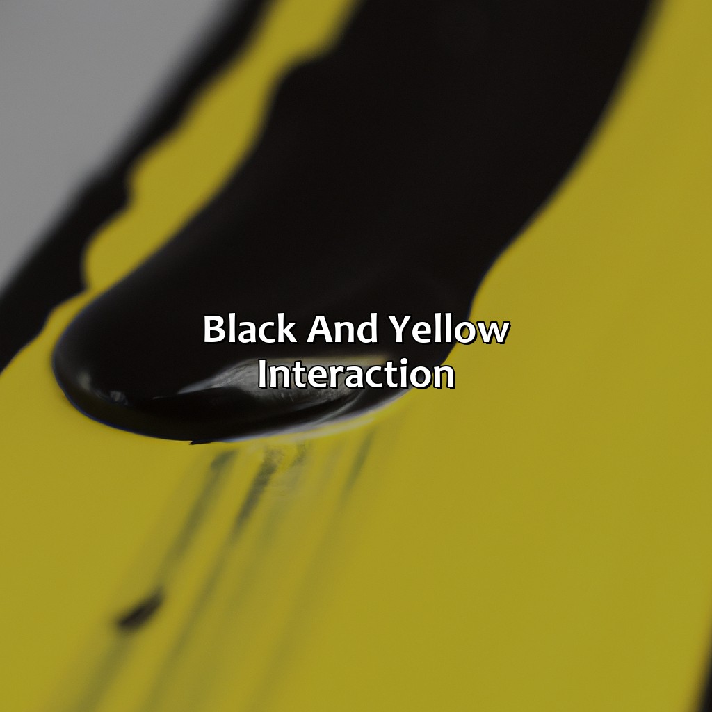 Black And Yellow Interaction  - What Color Does Black And Yellow Make, 