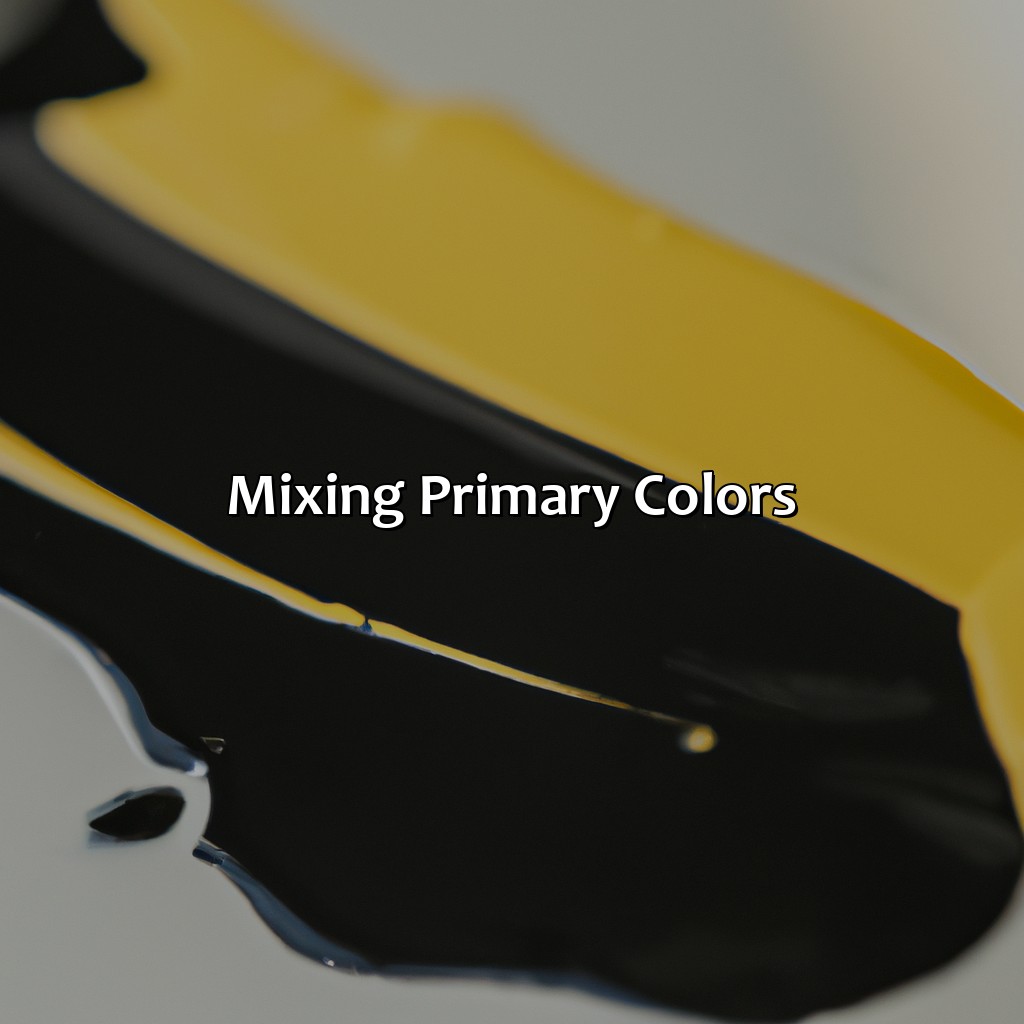 Mixing Primary Colors  - What Color Does Black And Yellow Make, 