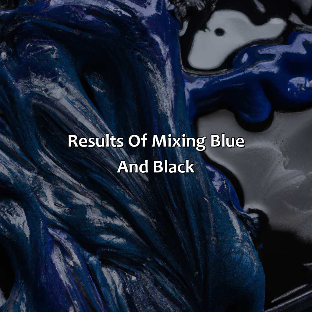 Results Of Mixing Blue And Black  - What Color Does Blue And Black Make, 