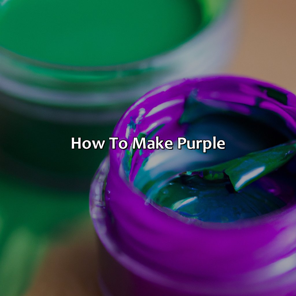 How To Make Purple  - What Color Does Green And Purple Make, 