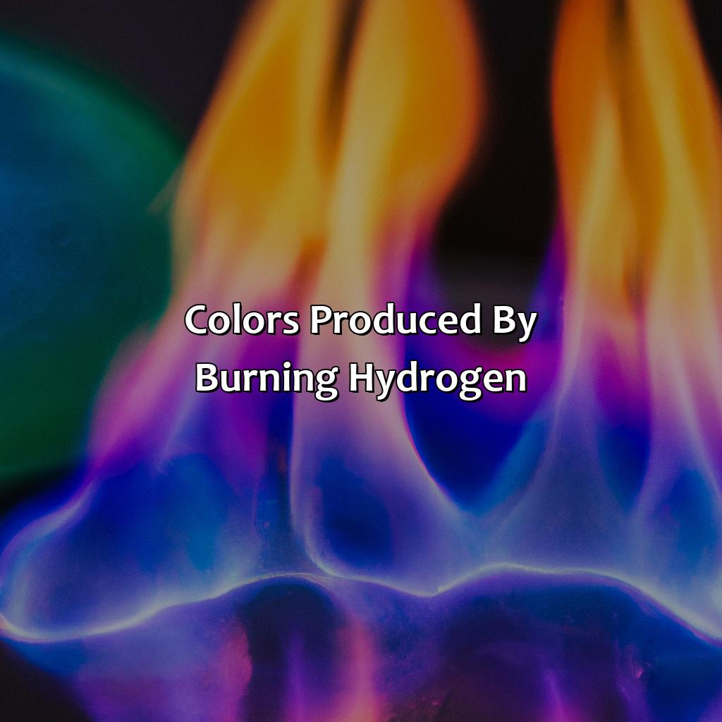Colors Produced By Burning Hydrogen  - What Color Does Hydrogen Burn, 