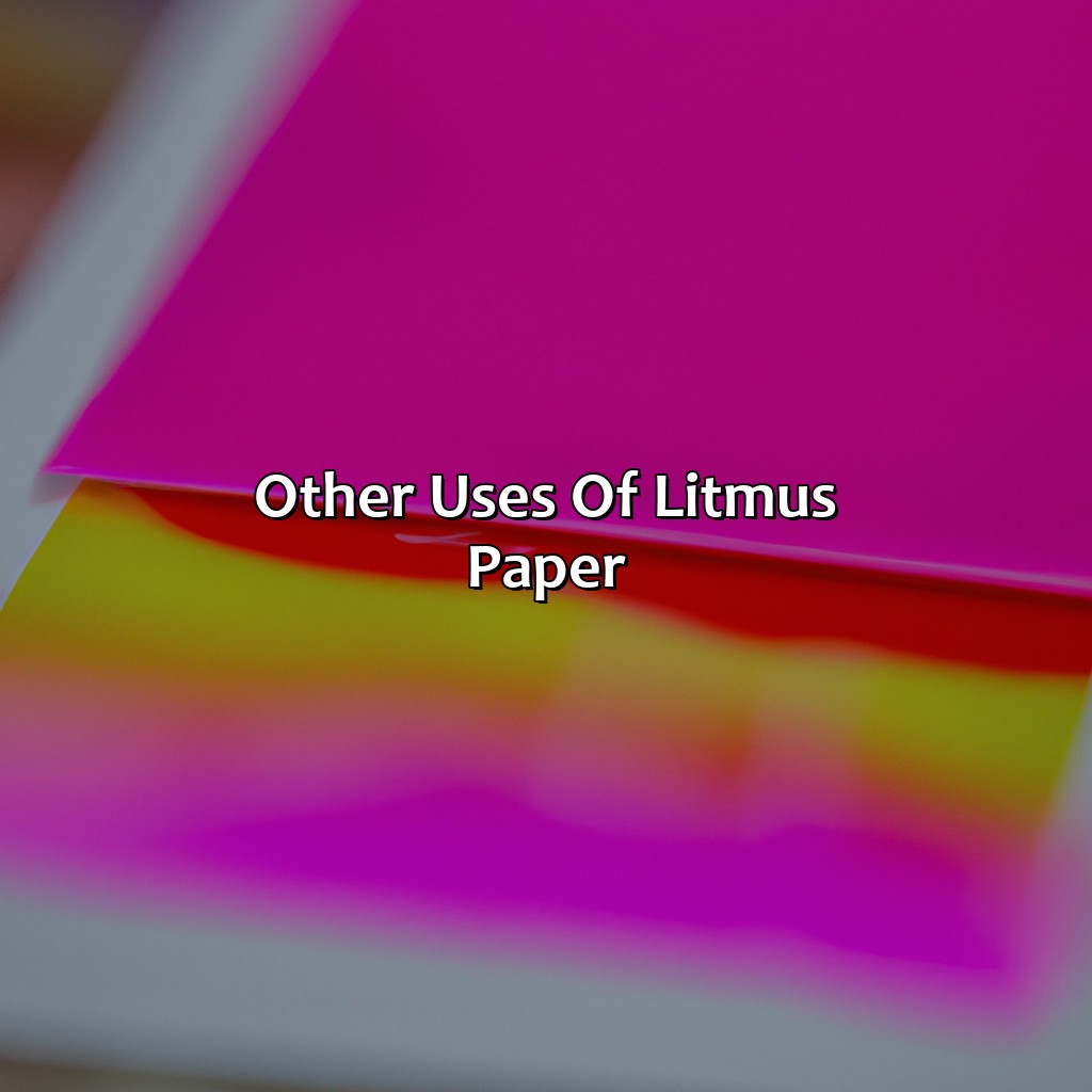Other Uses Of Litmus Paper  - What Color Does Litmus Paper Turn In Acid, 