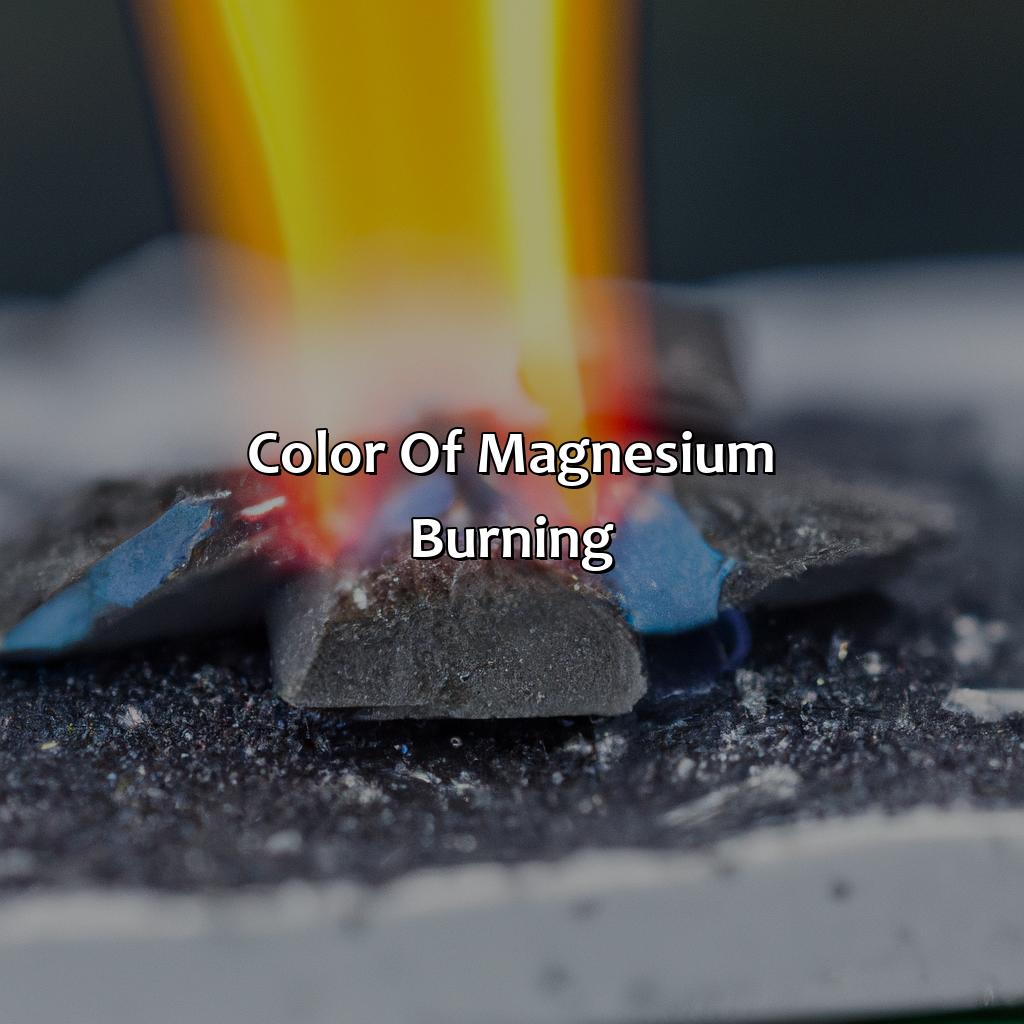 Color Of Magnesium Burning  - What Color Does Magnesium Burn, 