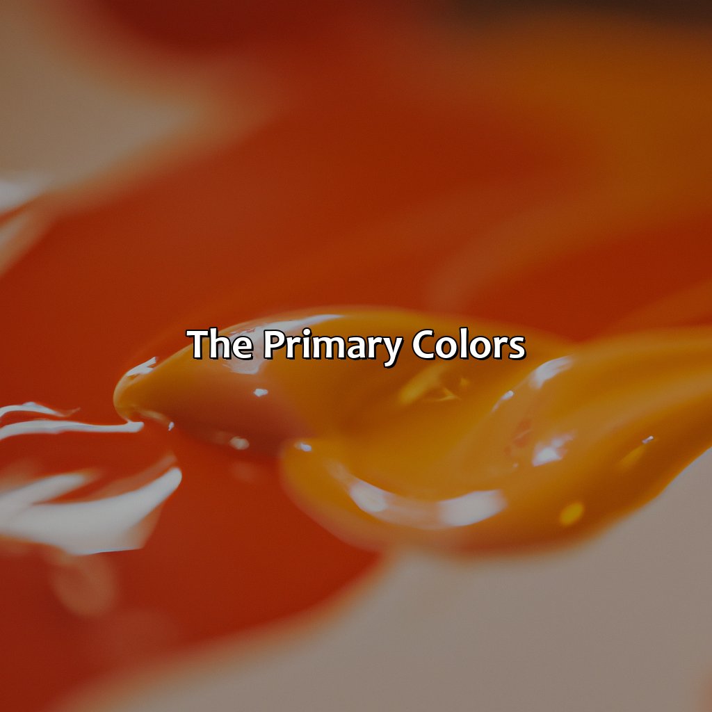 The Primary Colors  - What Color Does Orange And Red Make, 