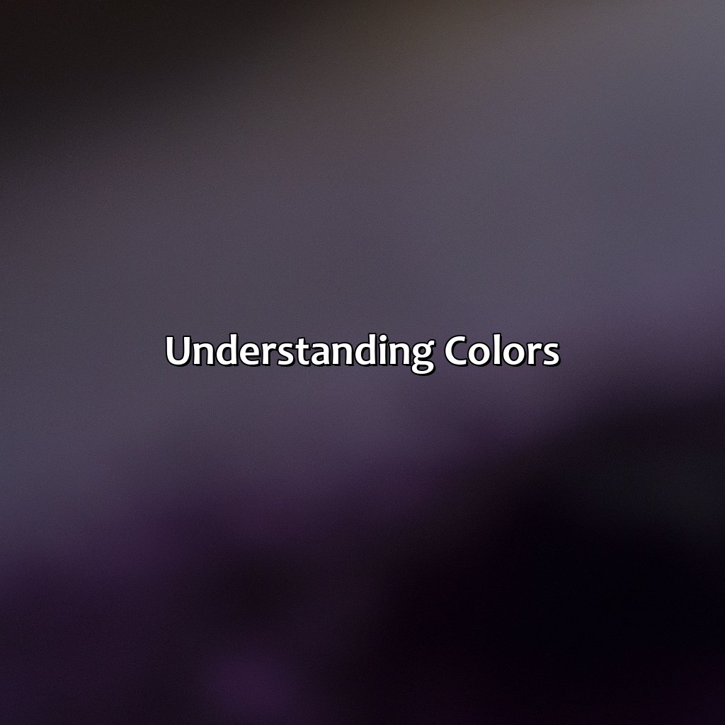 Understanding Colors  - What Color Does Purple And Black Make, 