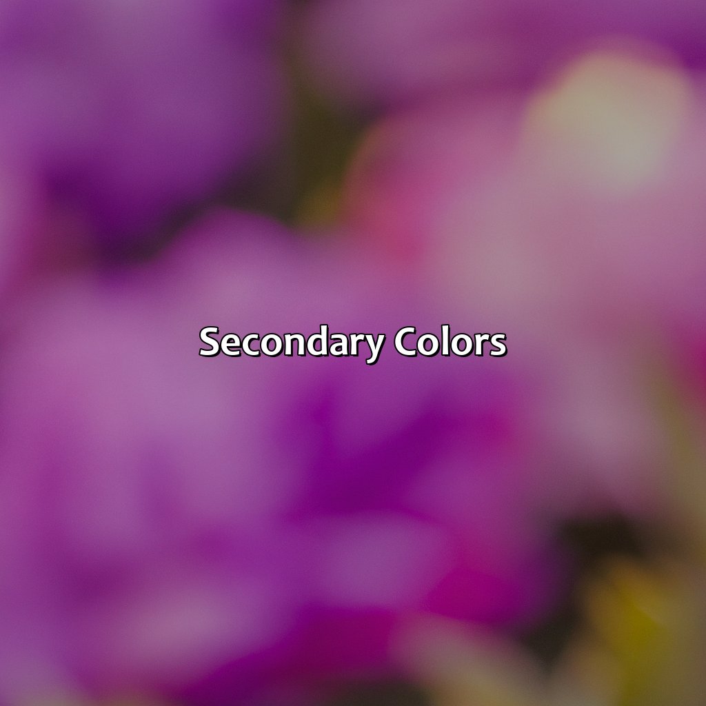 Secondary Colors  - What Color Does Purple And Pink Make, 