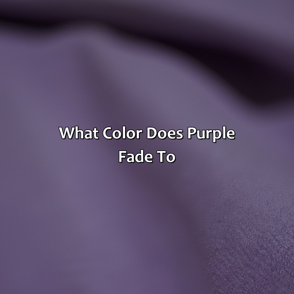What Color Does Purple Fade To - colorscombo.com