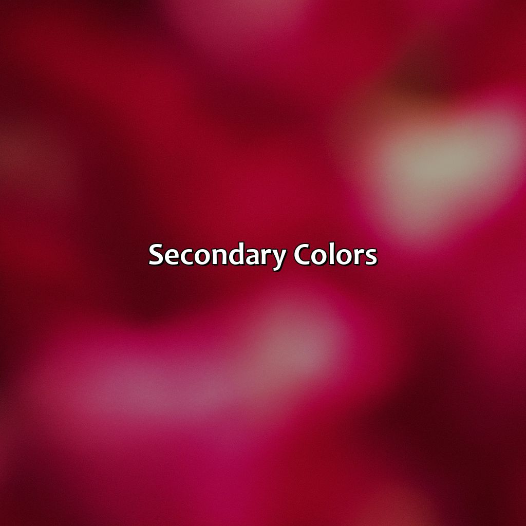 Secondary Colors  - What Color Does Red And Pink Make, 