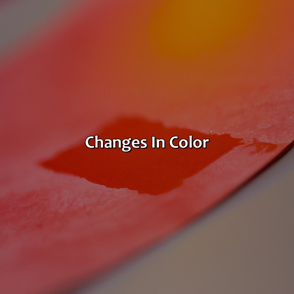 Changes In Color  - What Color Does Red Litmus Paper Turn When Placed In An Alkali?, 