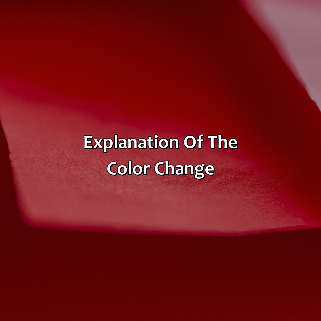 Explanation Of The Color Change  - What Color Does Red Litmus Paper Turn When Placed In An Alkali?, 