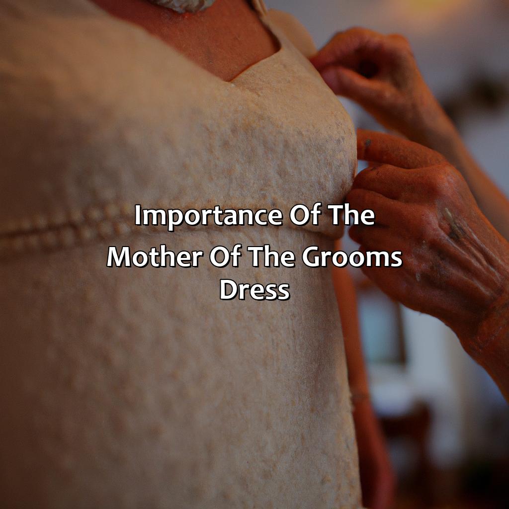 Importance Of The Mother Of The Groom