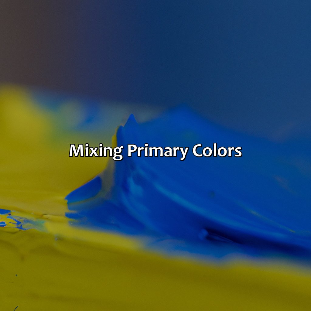 Mixing Primary Colors  - What Color Does Yellow And Blue Make, 