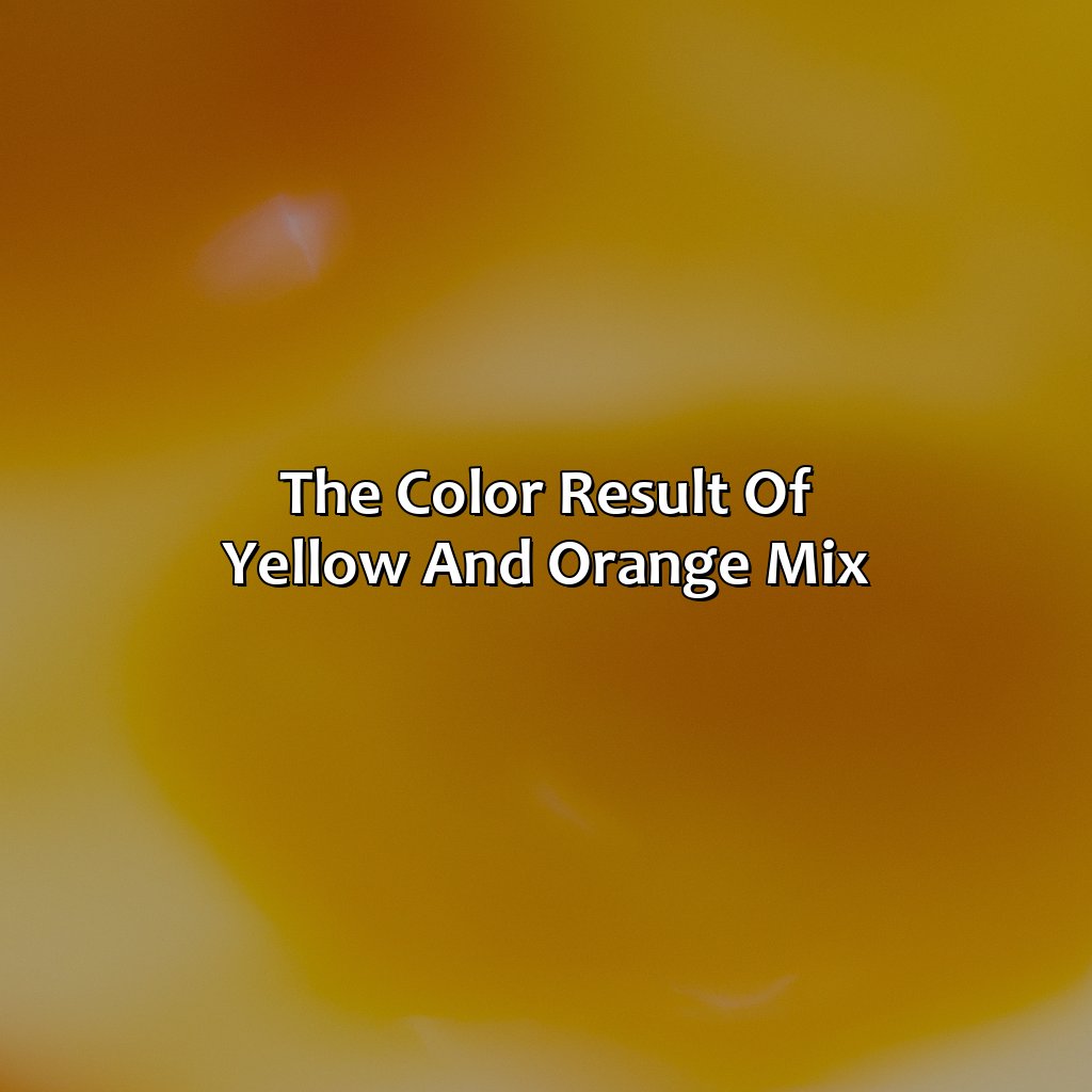 The Color Result Of Yellow And Orange Mix  - What Color Does Yellow And Orange Make, 