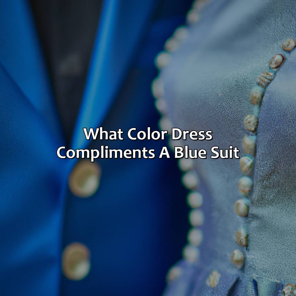 What Color Dress Compliments A Blue Suit - colorscombo.com