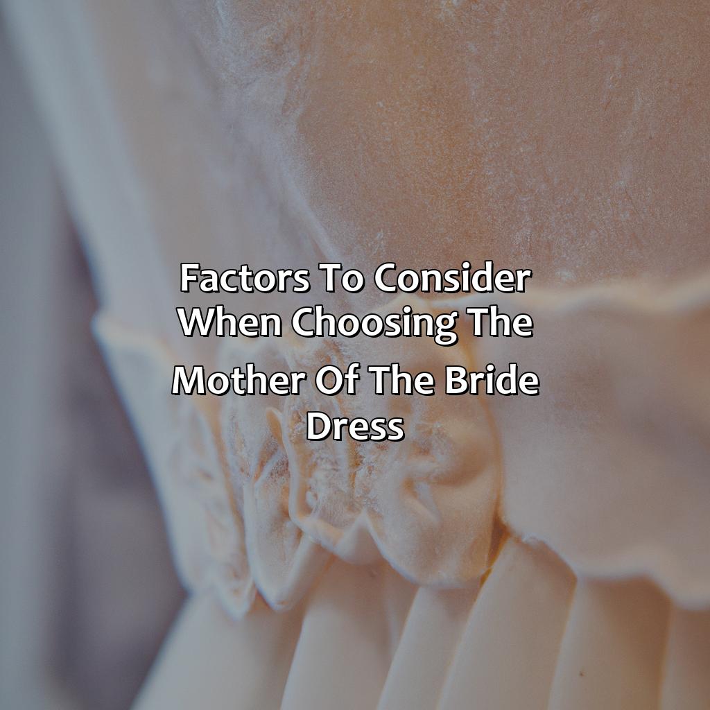 Factors To Consider When Choosing The Mother Of The Bride Dress  - What Color Dress Should The Mother Of The Bride Wear, 