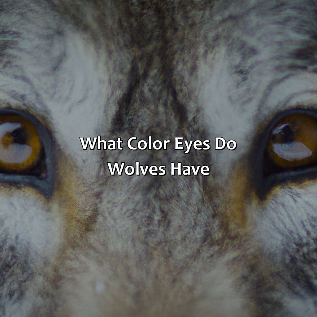 What Color Eyes Do Wolves Have?  - What Color Eyes Do Wolves Have, 