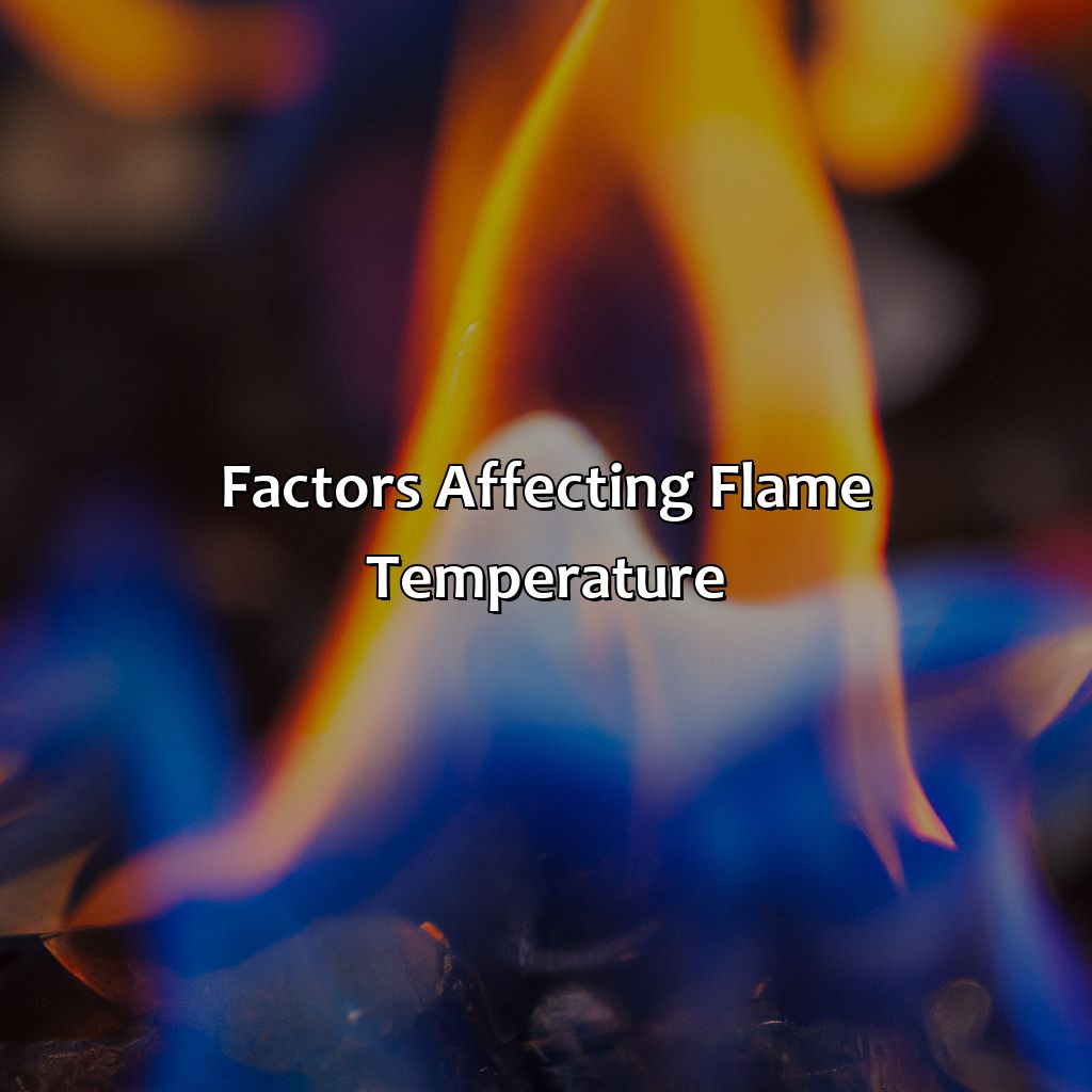 Factors Affecting Flame Temperature  - What Color Flame Is The Hottest, 