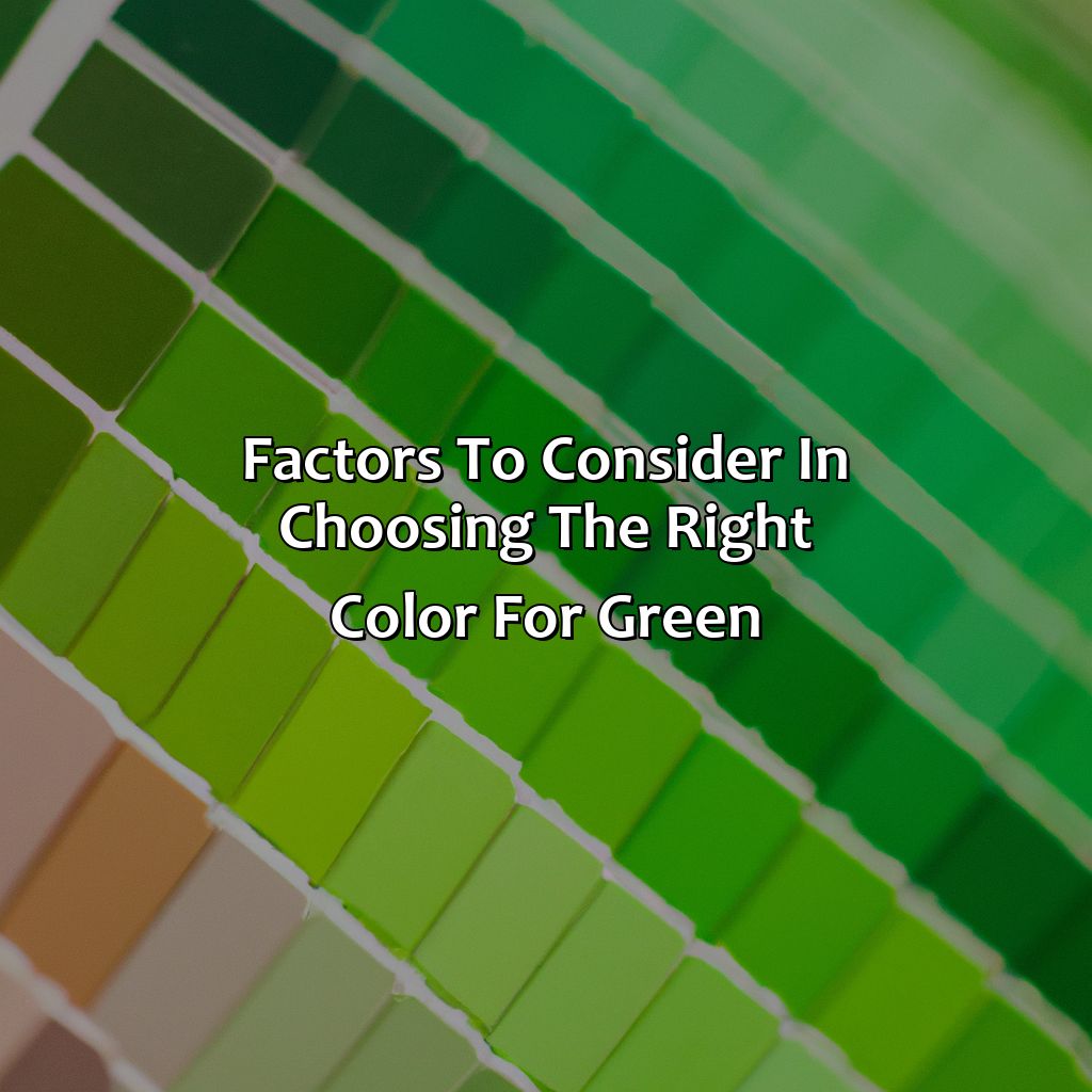 Factors To Consider In Choosing The Right Color For Green  - What Color Goes Best With Green, 