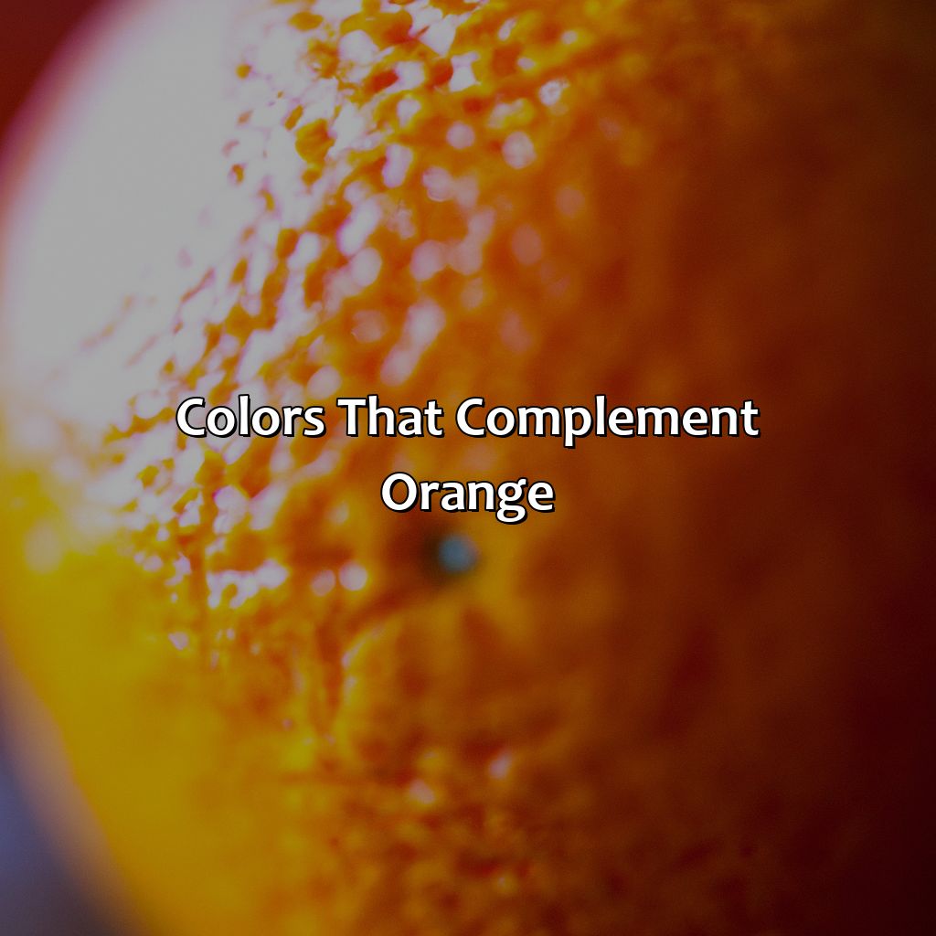 Colors That Complement Orange  - What Color Goes Best With Orange, 