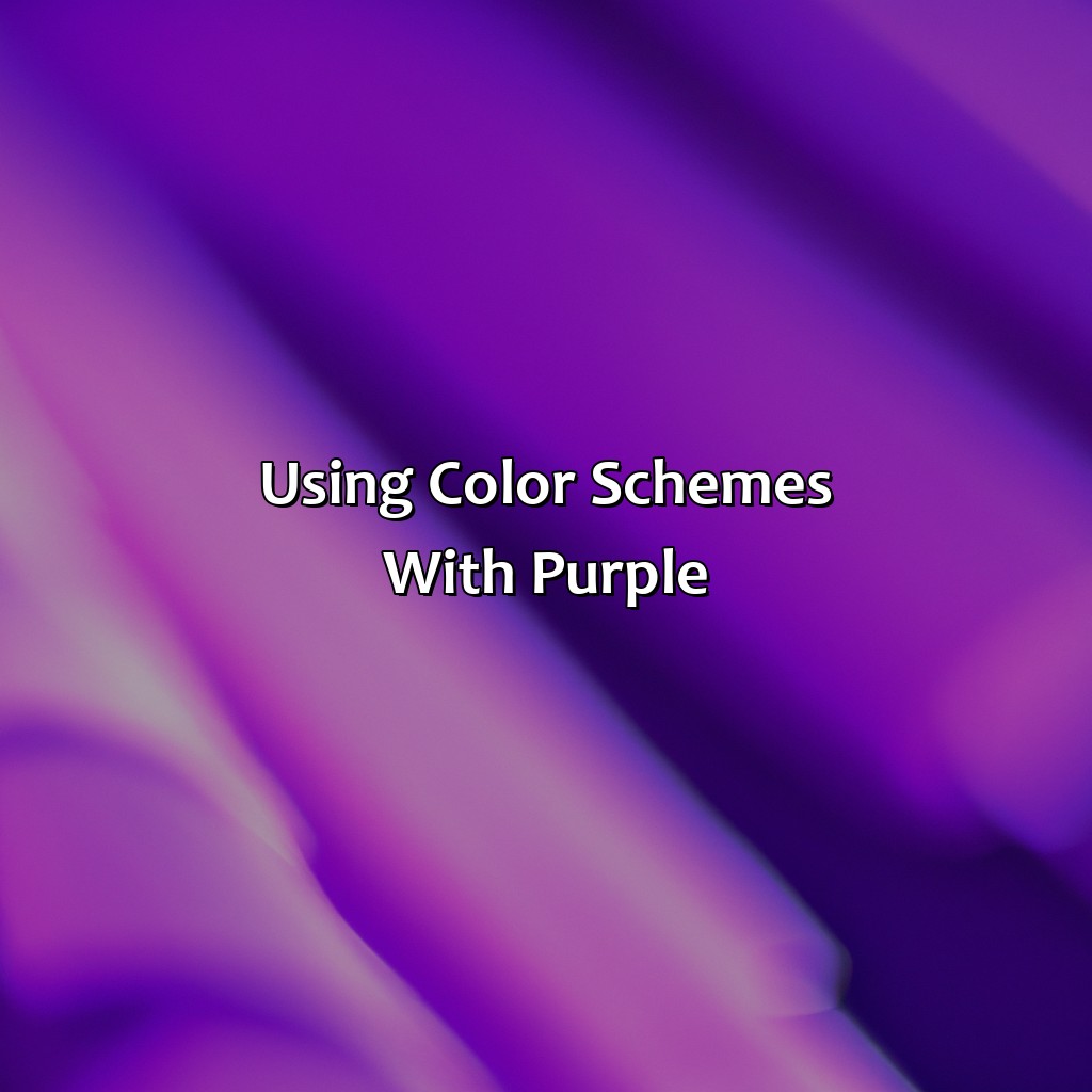 Using Color Schemes With Purple  - What Color Goes Best With Purple, 