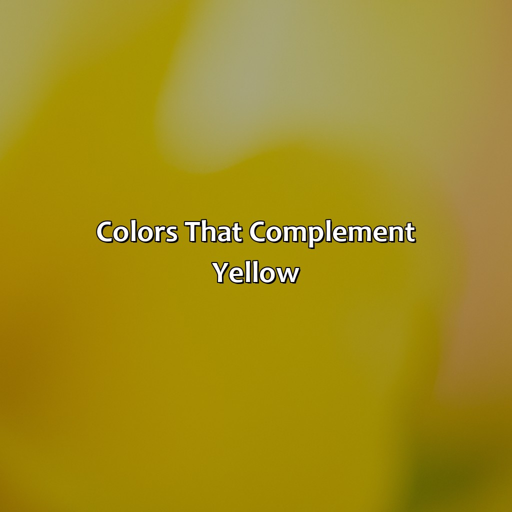 Colors That Complement Yellow  - What Color Goes Best With Yellow, 